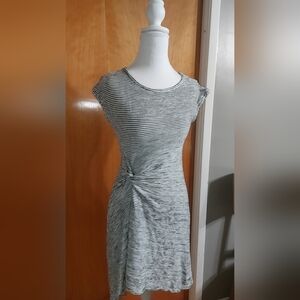 Max Studio Asymmetrical Black and White Dress